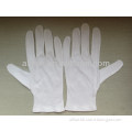 100% white cotton working gloves